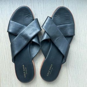 Cole Haan black sandals size 10